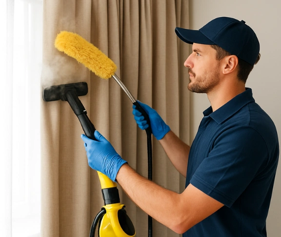 Trusted residential curtain cleaning technician Matty Curtain Cleaning pyrmont-nsw QLD