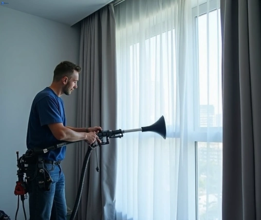 Professional residential curtain cleaning process equipment Matty Curtain Cleaning pyrmont-nsw